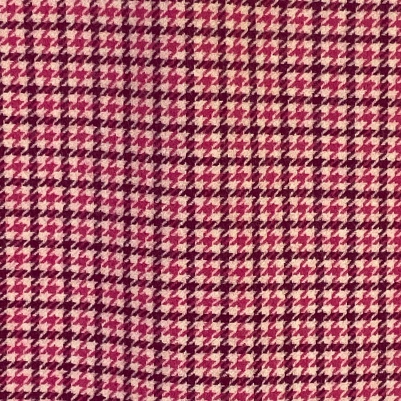 J. Crew Pink, Berry & Cream Houndstooth Mini Skirt NWT Size 8 SKU0675 - Picture 4 of 9